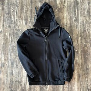 Black zip up hoodie